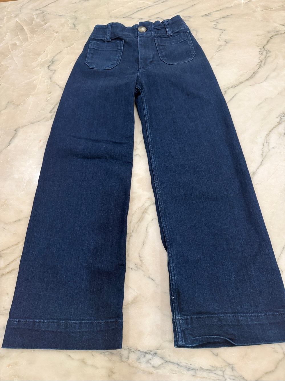 Maeve Anthropologie Colette Wide-Leg Women's Jeans in Dark Blue 24
